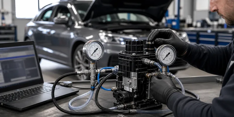 błąd P20E9 AdBlue diagnostyka zbyt wysokiego ciśnienia w warsztacie