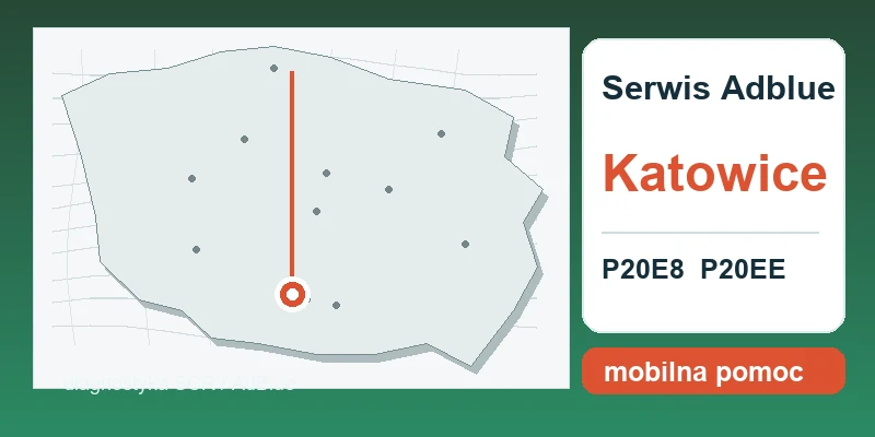 naprawa AdBlue Katowice mapa lokalizacji serwis AdBlue P20E8 P20EE