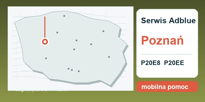 naprawa AdBlue Poznań mapa lokalizacji serwis AdBlue P20E8 P20EE