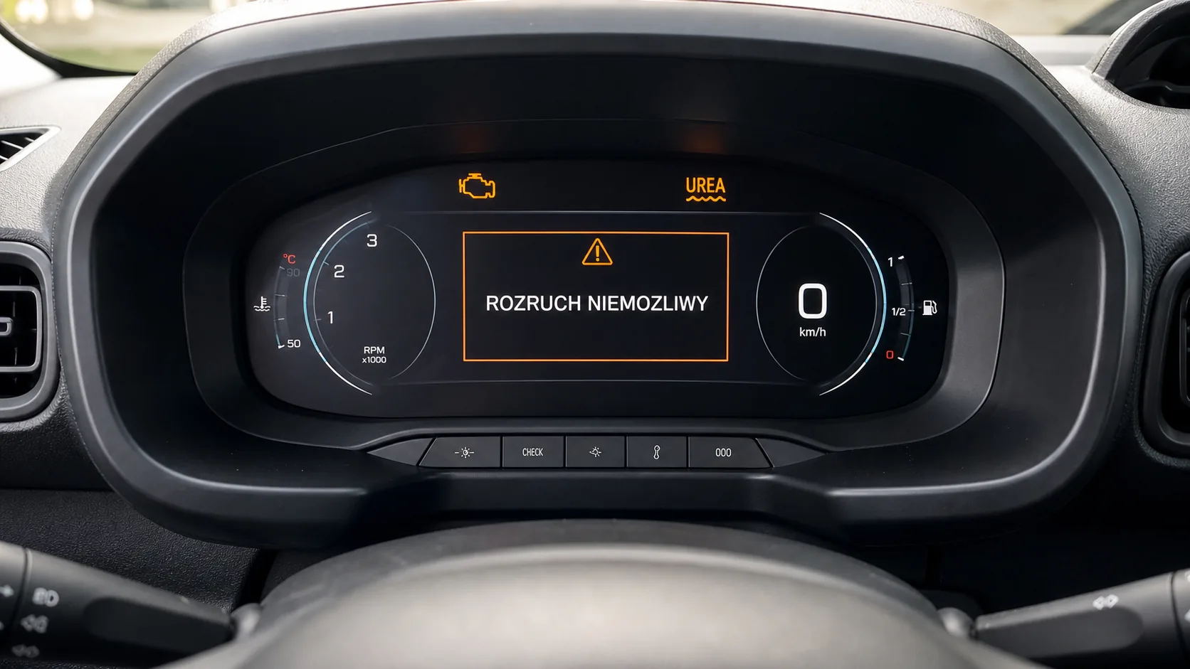 wyłaczenie adblue Citroen Berlingo kontrolki UREA Check Engine i komunikat rozruch niemożliwy